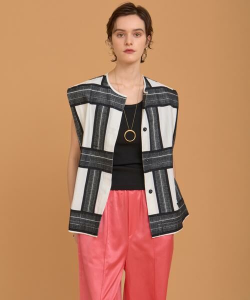 HOUSE OF LOTUS / ハウス オブ ロータス ベスト | ジオメトリックエンブロイダリージレ | 詳細8