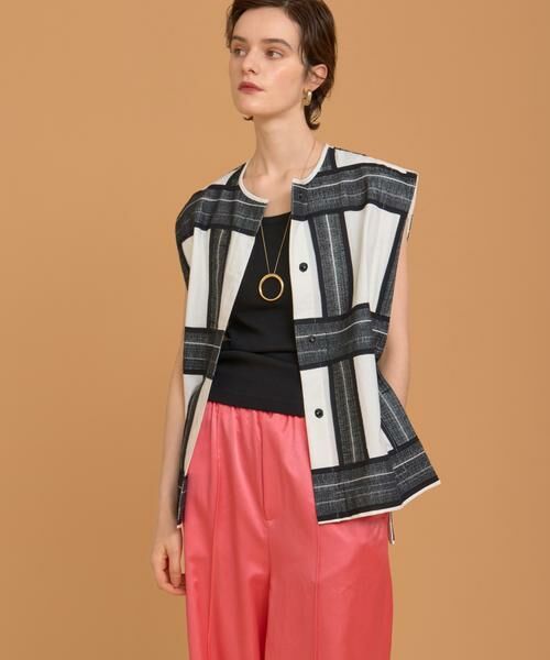 HOUSE OF LOTUS / ハウス オブ ロータス ベスト | ジオメトリックエンブロイダリージレ | 詳細9