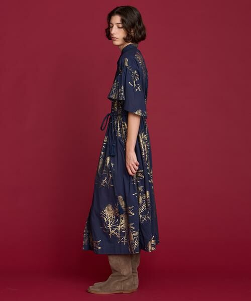 HOUSE OF LOTUS / ハウス オブ ロータス ワンピース | ハクプリントピンタックワンピース | 詳細3