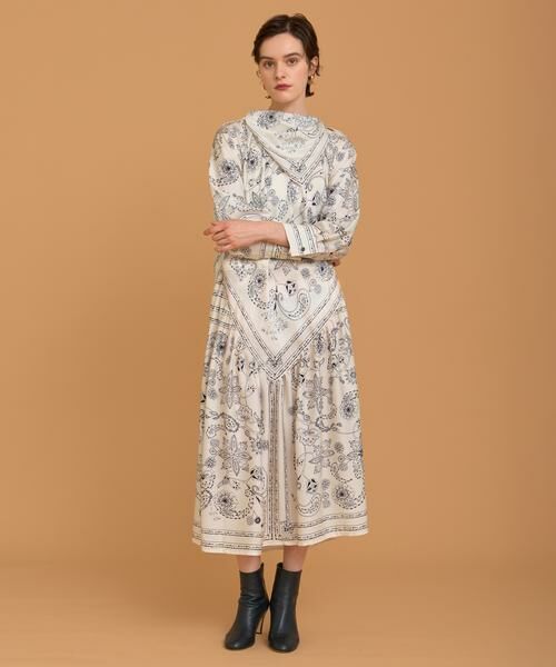 HOUSE OF LOTUS / ハウス オブ ロータス ワンピース | スカーフプリントワンピース | 詳細1