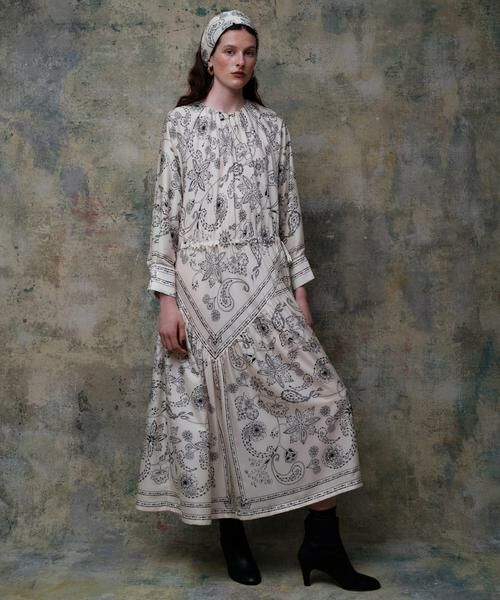 HOUSE OF LOTUS / ハウス オブ ロータス ワンピース | スカーフプリントワンピース | 詳細4