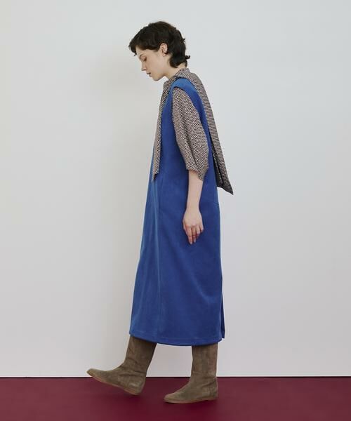 HOUSE OF LOTUS / ハウス オブ ロータス ワンピース | フェイクスエードフォルムワンピース | 詳細1