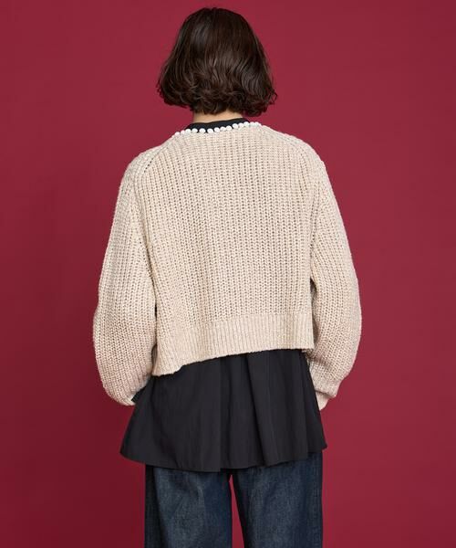 HOUSE OF LOTUS / ハウス オブ ロータス カーディガン・ボレロ | ハンドクロシェットボタンカーディガン | 詳細3