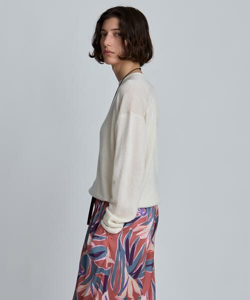 HOUSE OF LOTUS / ハウス オブ ロータス ニット・セーター | カシミヤシルクブレンドクルーネックプルオーバー | 詳細1