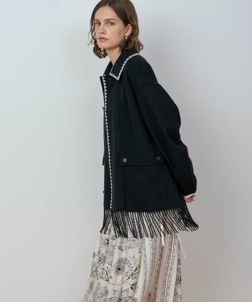 HOUSE OF LOTUS / ハウス オブ ロータス ブルゾン | ウールフリンジブルゾン | 詳細8