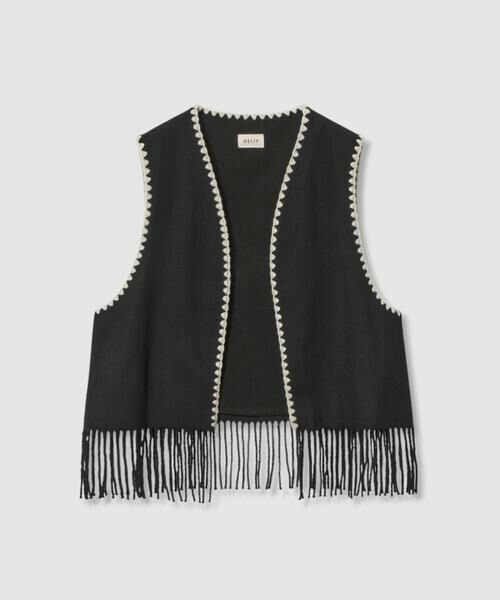 HOUSE OF LOTUS / ハウス オブ ロータス ベスト | ウールフリンジベスト | 詳細9