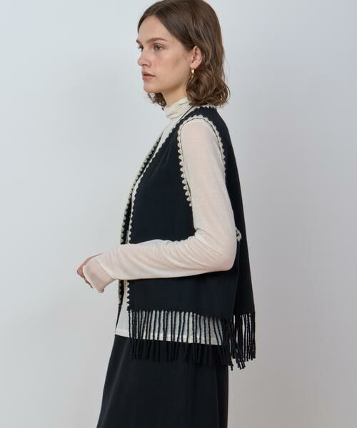 HOUSE OF LOTUS / ハウス オブ ロータス ベスト | ウールフリンジベスト | 詳細6