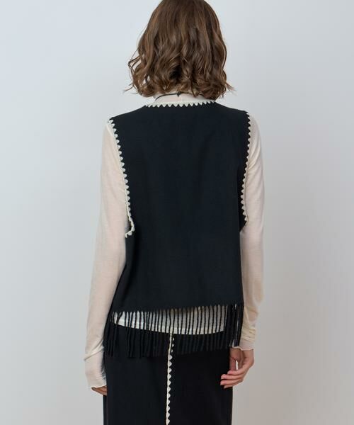 HOUSE OF LOTUS / ハウス オブ ロータス ベスト | ウールフリンジベスト | 詳細7