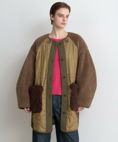 HOUSE OF LOTUS / ハウス オブ ロータス その他アウター | ボアパッチワークコート