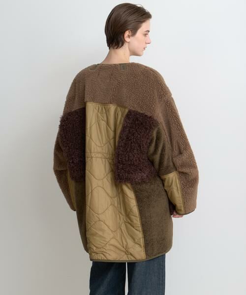 HOUSE OF LOTUS / ハウス オブ ロータス その他アウター | ボアパッチワークコート | 詳細3