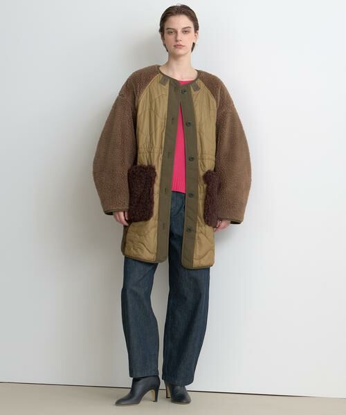 HOUSE OF LOTUS / ハウス オブ ロータス その他アウター | ボアパッチワークコート | 詳細4