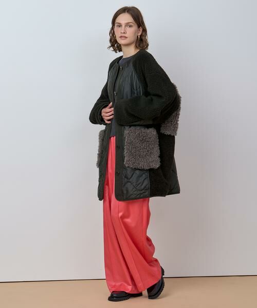 HOUSE OF LOTUS / ハウス オブ ロータス その他アウター | ボアパッチワークコート | 詳細5