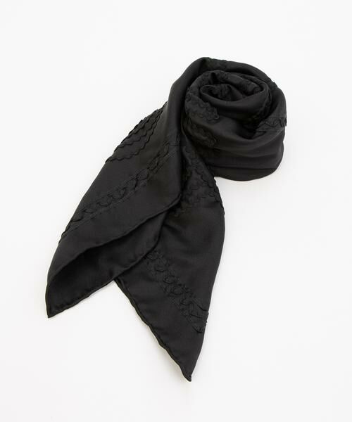 HOUSE OF LOTUS / ハウス オブ ロータス マフラー・ショール・スヌード・ストール | テープエンブロイダリーペイズリースカーフ | 詳細8