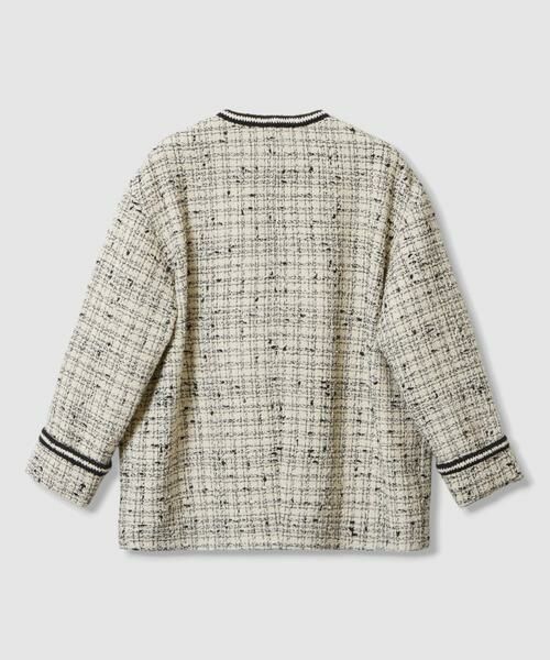 HOUSE OF LOTUS / ハウス オブ ロータス ノーカラージャケット | チェックツイードジャケット | 詳細12