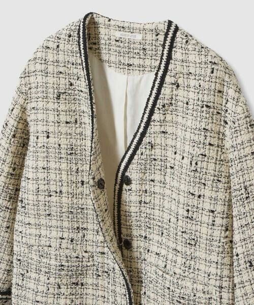 HOUSE OF LOTUS / ハウス オブ ロータス ノーカラージャケット | チェックツイードジャケット | 詳細13