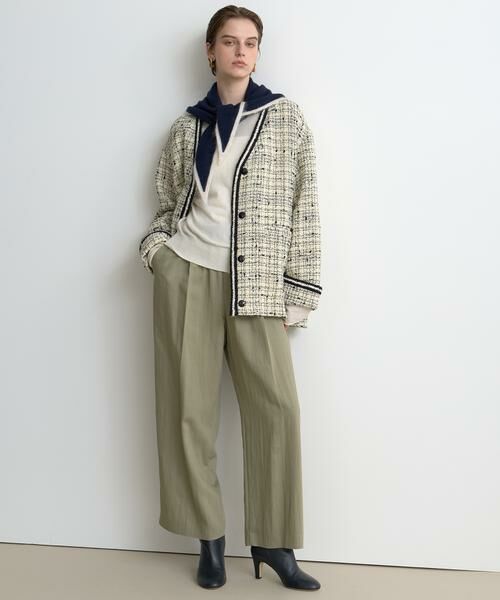 HOUSE OF LOTUS / ハウス オブ ロータス ノーカラージャケット | チェックツイードジャケット | 詳細6