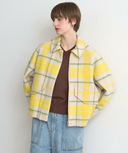 HOUSE OF LOTUS / ハウス オブ ロータス ブルゾン | シャギーチェックブルゾン | 詳細1