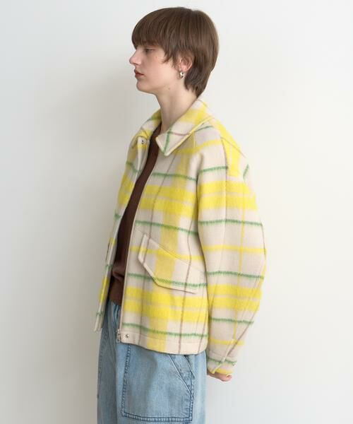 HOUSE OF LOTUS / ハウス オブ ロータス ブルゾン | シャギーチェックブルゾン | 詳細2