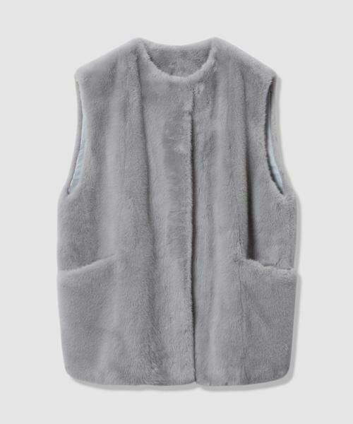 HOUSE OF LOTUS / ハウス オブ ロータス その他アウター | ショートパイルフェイクファージレ | 詳細15