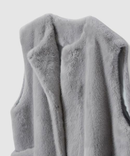 HOUSE OF LOTUS / ハウス オブ ロータス その他アウター | ショートパイルフェイクファージレ | 詳細17