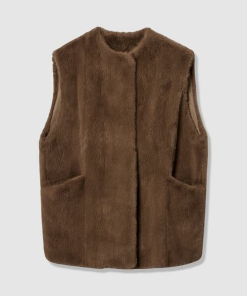 HOUSE OF LOTUS / ハウス オブ ロータス その他アウター | ショートパイルフェイクファージレ | 詳細24