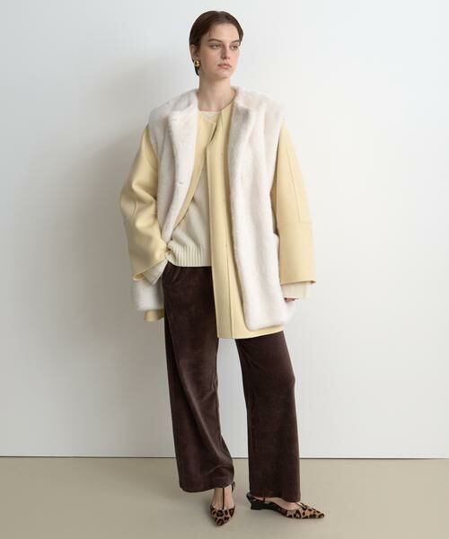 HOUSE OF LOTUS / ハウス オブ ロータス その他アウター | ショートパイルフェイクファージレ | 詳細3