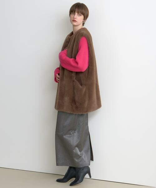 HOUSE OF LOTUS / ハウス オブ ロータス その他アウター | ショートパイルフェイクファージレ | 詳細4