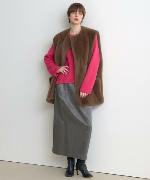 HOUSE OF LOTUS / ハウス オブ ロータス その他アウター | ショートパイルフェイクファージレ | 詳細5