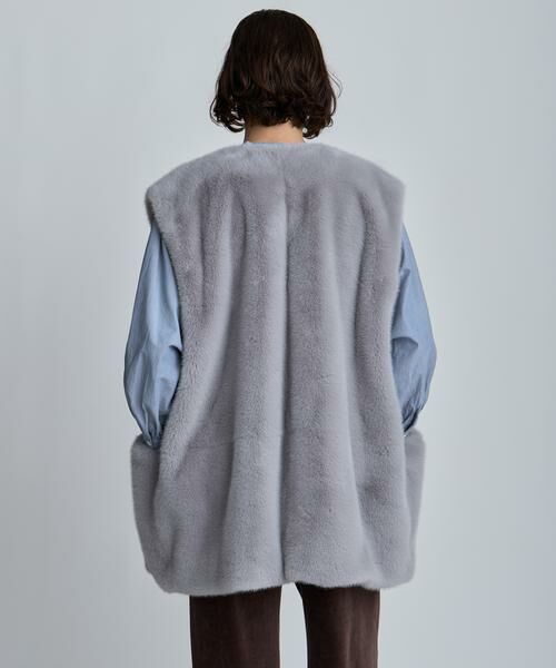 HOUSE OF LOTUS / ハウス オブ ロータス その他アウター | ショートパイルフェイクファージレ | 詳細7