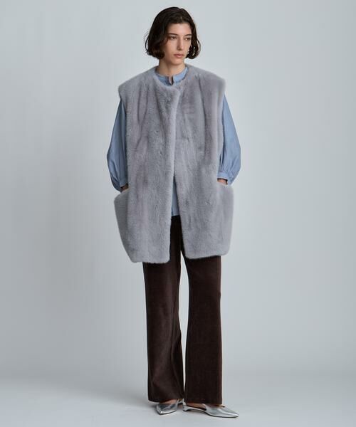 HOUSE OF LOTUS / ハウス オブ ロータス その他アウター | ショートパイルフェイクファージレ | 詳細8