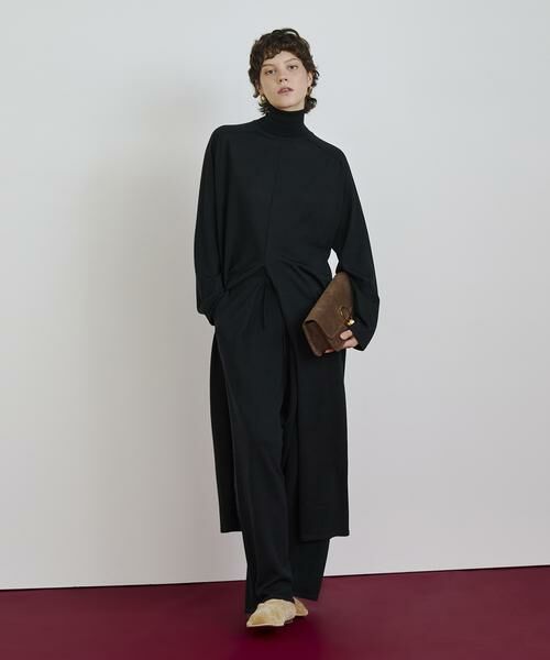 HOUSE OF LOTUS/ハウス オブ ロータス ウーステッドメリノウールニットパンツ ブラック 2 HOUSE OF LOTUS/ハウス オブ ロータス ウーステッドメリノウールニットパンツ ブラック 2