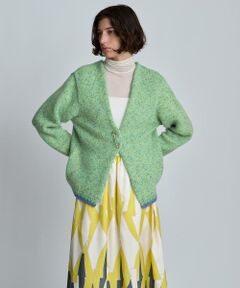 HOUSE OF LOTUS / ハウス オブ ロータス カーディガン・ボレロ | ミックスモヘアバイカラーカーディガン