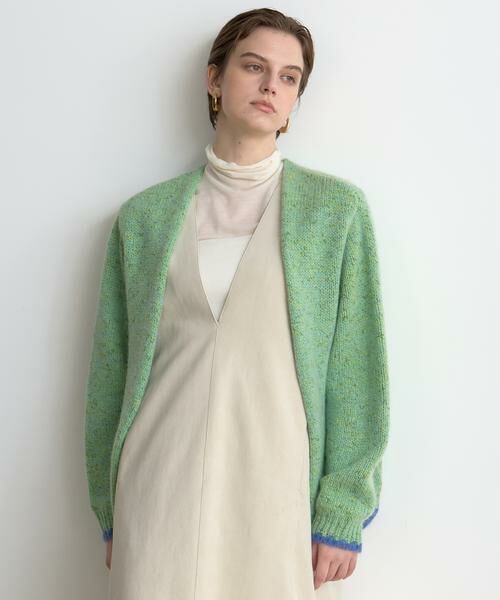 HOUSE OF LOTUS / ハウス オブ ロータス カーディガン・ボレロ | ミックスモヘアバイカラーカーディガン | 詳細8