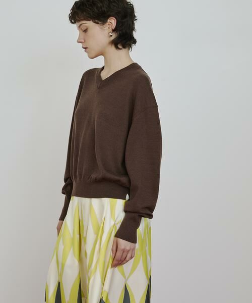 HOUSE OF LOTUS / ハウス オブ ロータス ニット・セーター | ウーステッドメリノウールVネックプルオーバー | 詳細10