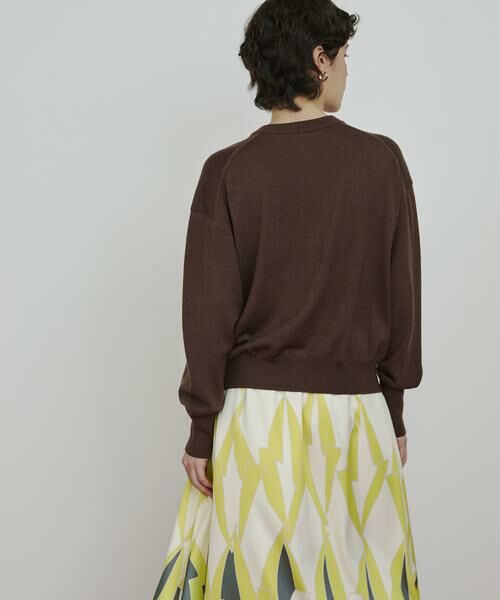 HOUSE OF LOTUS / ハウス オブ ロータス ニット・セーター | ウーステッドメリノウールVネックプルオーバー | 詳細11