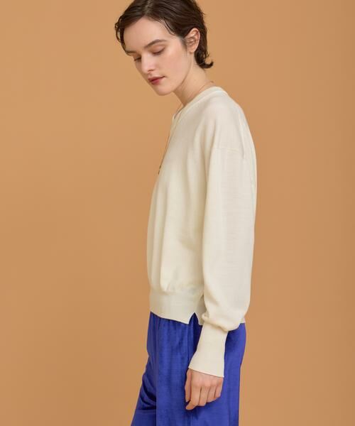 HOUSE OF LOTUS / ハウス オブ ロータス ニット・セーター | ウーステッドメリノウールVネックプルオーバー | 詳細2