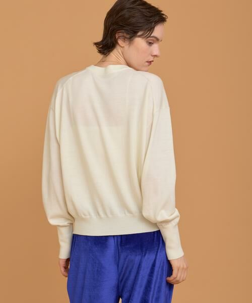 HOUSE OF LOTUS / ハウス オブ ロータス ニット・セーター | ウーステッドメリノウールVネックプルオーバー | 詳細3