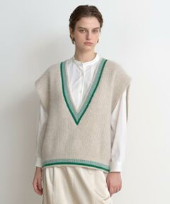 FOX FUR TILDEN KNIT VEST