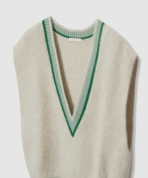 HOUSE OF LOTUS / ハウス オブ ロータス ニット・セーター | FOX FUR TILDEN KNIT VEST | 詳細12