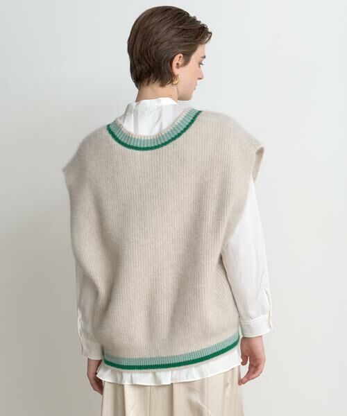 HOUSE OF LOTUS / ハウス オブ ロータス ニット・セーター | FOX FUR TILDEN KNIT VEST | 詳細4