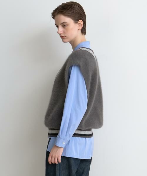HOUSE OF LOTUS / ハウス オブ ロータス ニット・セーター | FOX FUR TILDEN KNIT VEST | 詳細6