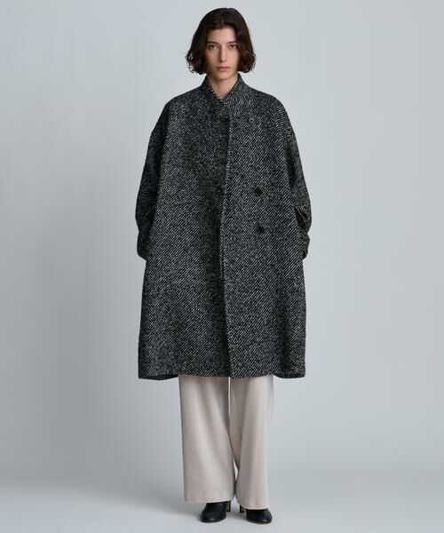 HOUSE OF LOTUS/ハウス オブ ロータス ワイドカルゼスタンドテーラーコート ブラック 2 HOUSE OF LOTUS/ハウス オブ ロータス ワイドカルゼスタンドテーラーコート ブラック 2