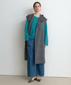 HOUSE OF LOTUS / ハウス オブ ロータス その他アウター | ウールリバーフードロングジレ