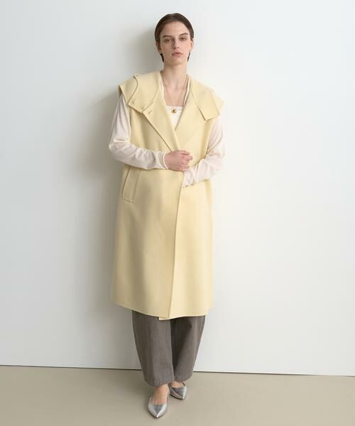 HOUSE OF LOTUS / ハウス オブ ロータス その他アウター | ウールリバーフードロングジレ | 詳細3