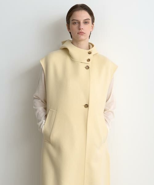 HOUSE OF LOTUS / ハウス オブ ロータス その他アウター | ウールリバーフードロングジレ | 詳細6