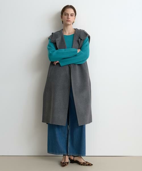 HOUSE OF LOTUS / ハウス オブ ロータス その他アウター | ウールリバーフードロングジレ | 詳細7