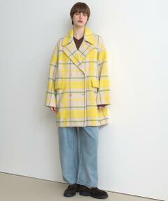 HOUSE OF LOTUS / ハウス オブ ロータス ピーコート | シャギーチェックコート
