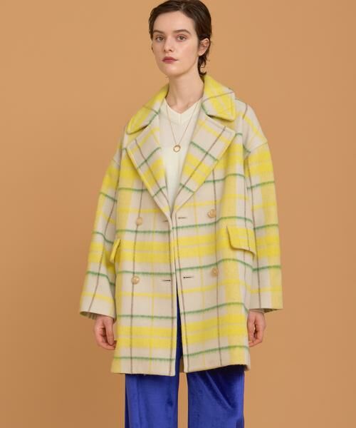 HOUSE OF LOTUS / ハウス オブ ロータス ピーコート | シャギーチェックコート | 詳細1