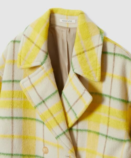 HOUSE OF LOTUS / ハウス オブ ロータス ピーコート | シャギーチェックコート | 詳細14