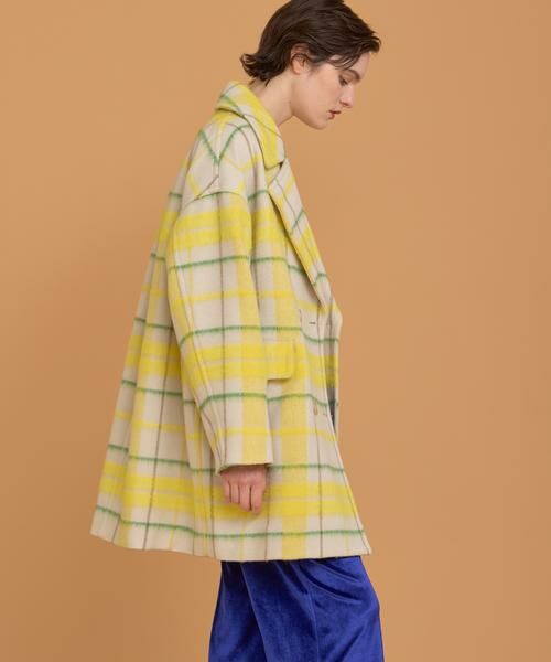 HOUSE OF LOTUS / ハウス オブ ロータス ピーコート | シャギーチェックコート | 詳細5